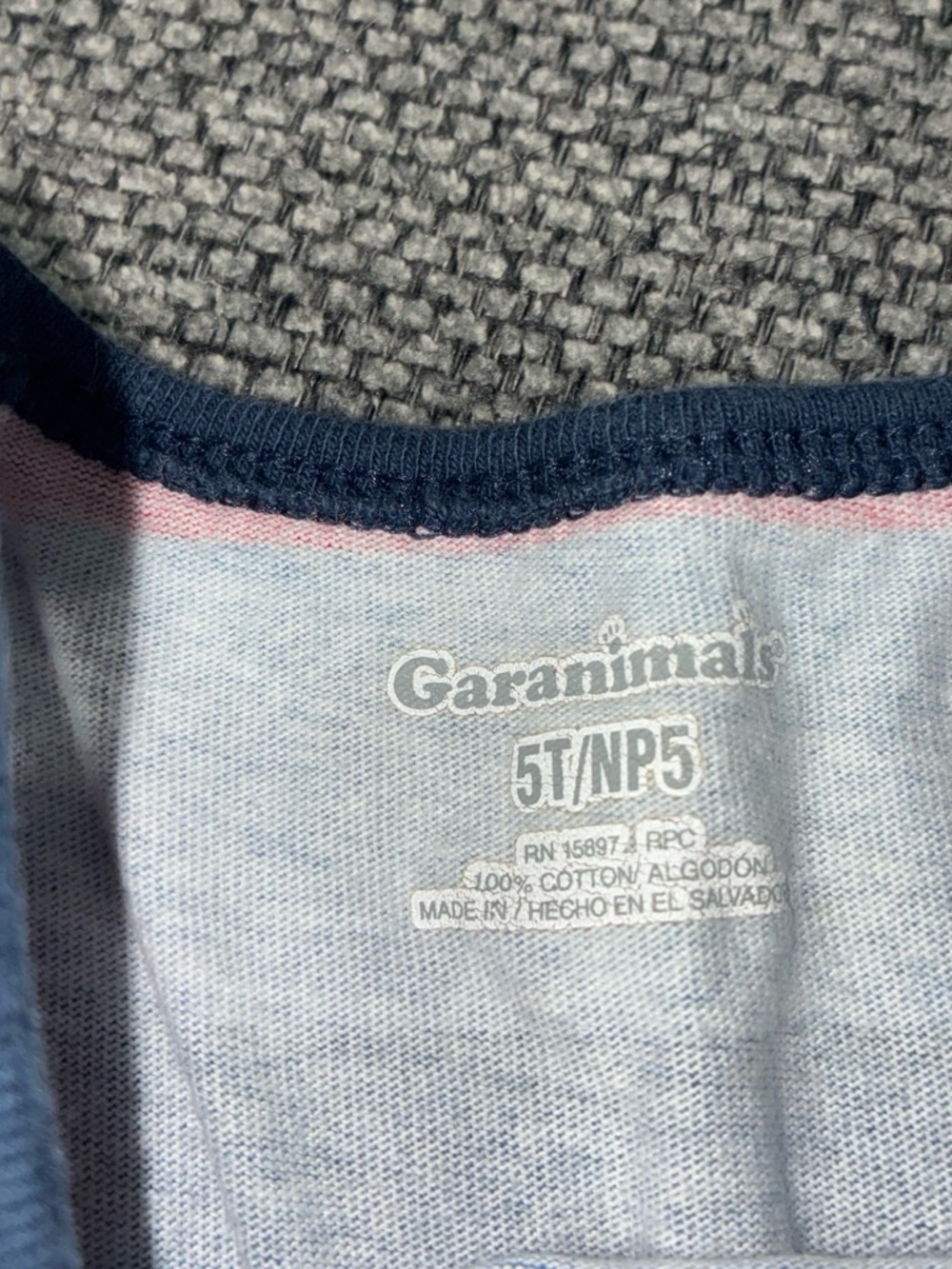 Garanimals Light Blue Crewneck Sweater with Navy Trim